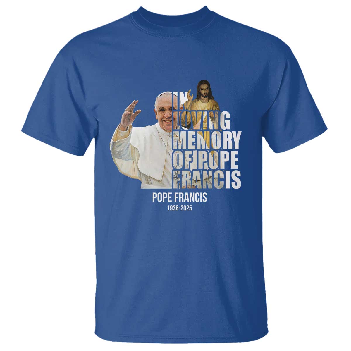 In Loving Memory of Pope Francis T Shirt Viva il Papa 1936-2025