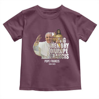In Loving Memory of Pope Francis Toddler T Shirt Viva il Papa 1936-2025