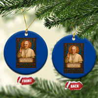 Beloved Pope Francis Ceramic Ornament 1936-2025 Memorial - Wonder Print Shop