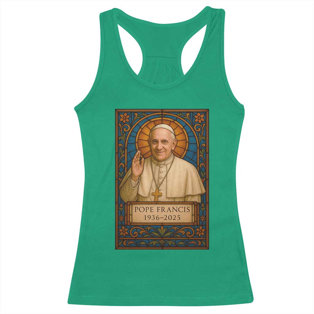 Beloved Pope Francis Racerback Tank Top 1936-2025 Memorial