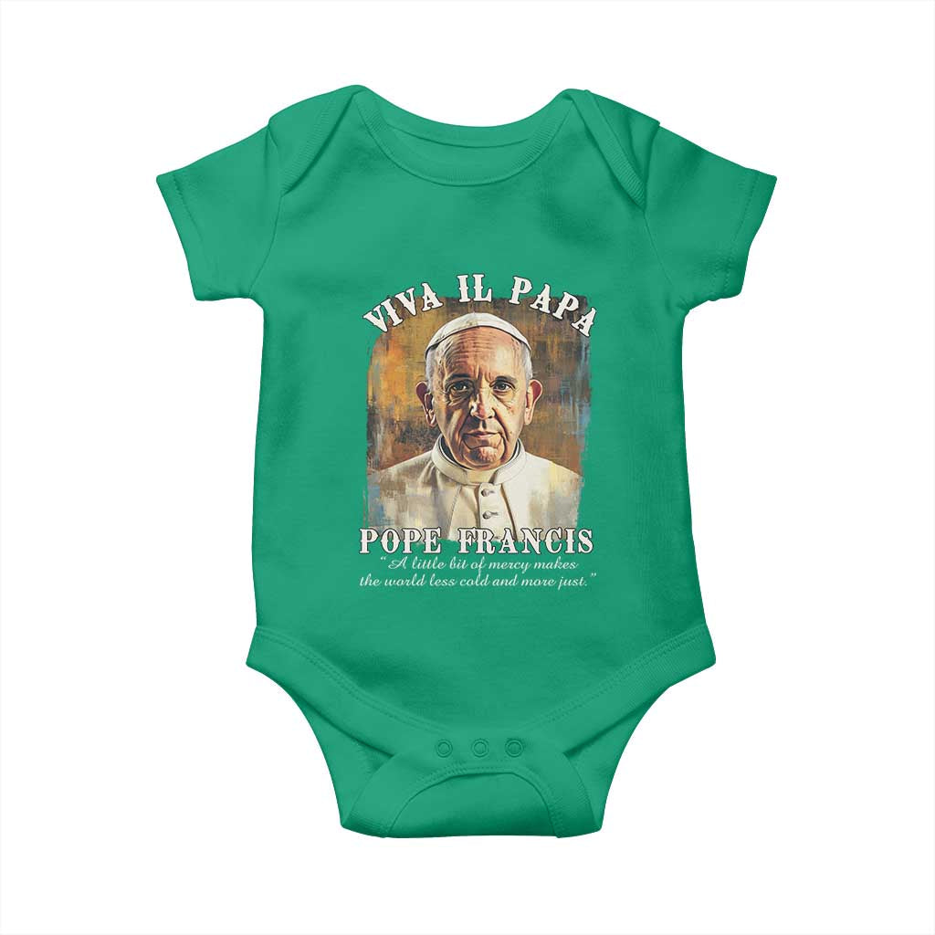 Viva il Papa Pope Francis Baby Onesie Papa Memorial Tribute