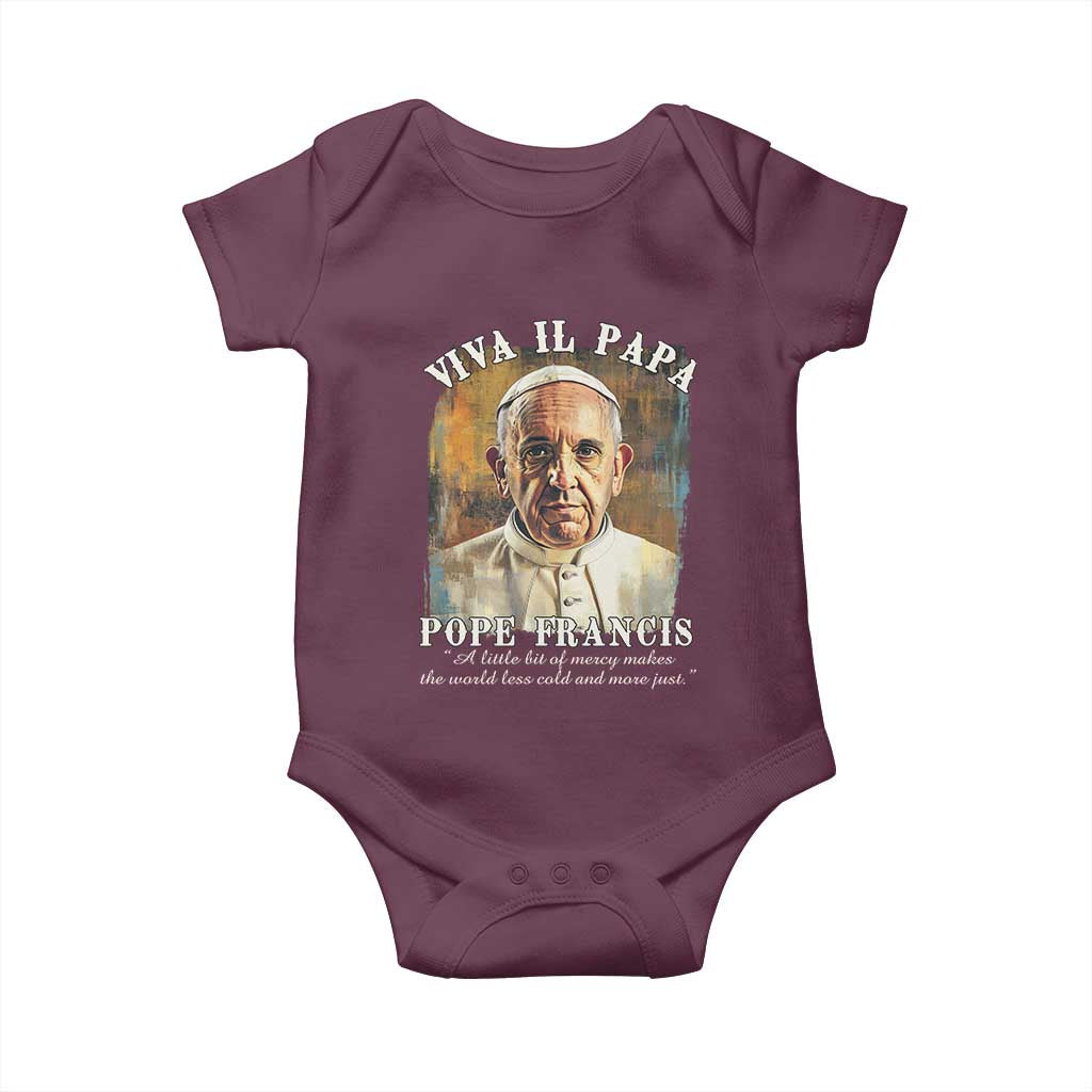 Viva il Papa Pope Francis Baby Onesie Papa Memorial Tribute