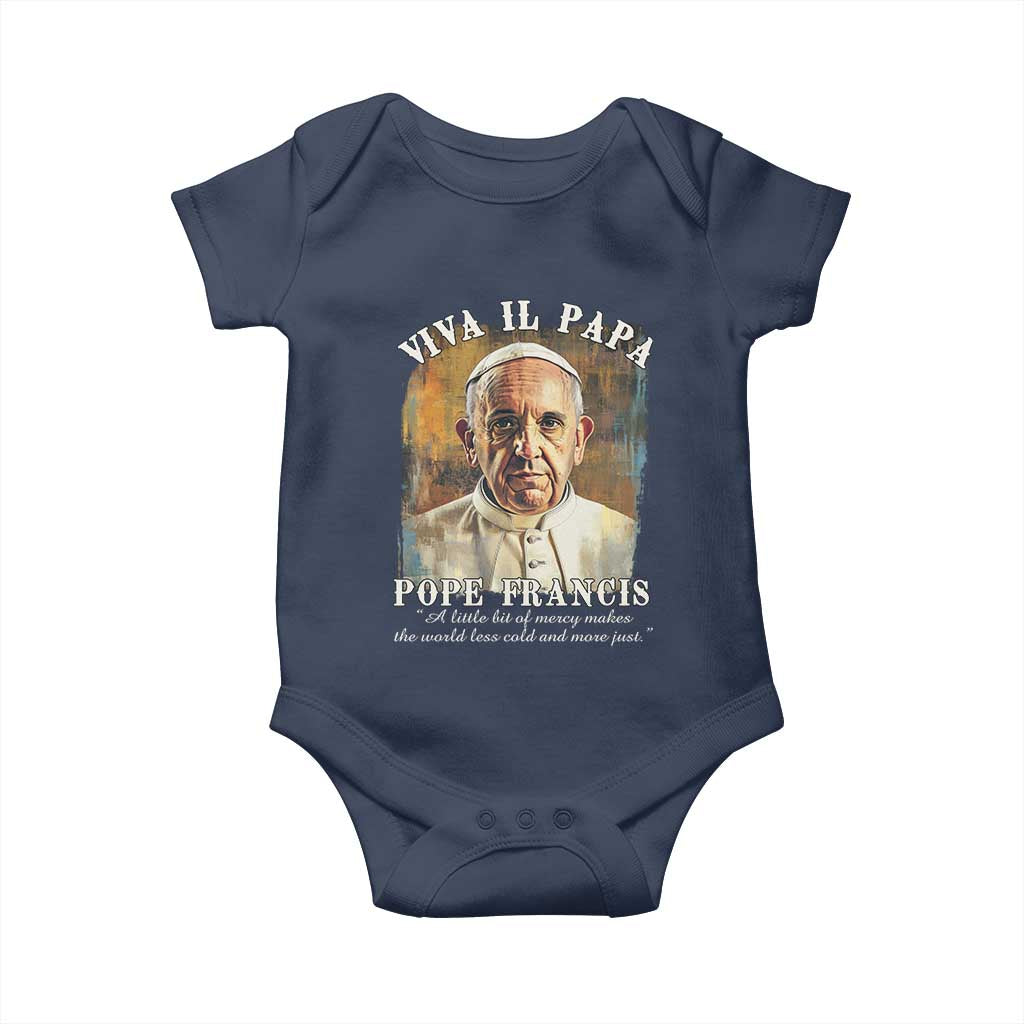 Viva il Papa Pope Francis Baby Onesie Papa Memorial Tribute