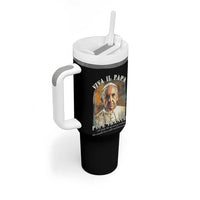 Viva il Papa Pope Francis Tumbler With Handle Papa Memorial Tribute