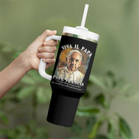 Viva il Papa Pope Francis Tumbler With Handle Papa Memorial Tribute