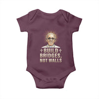 Pope Francis Inspirational Baby Onesie Build Bridges Not Walls
