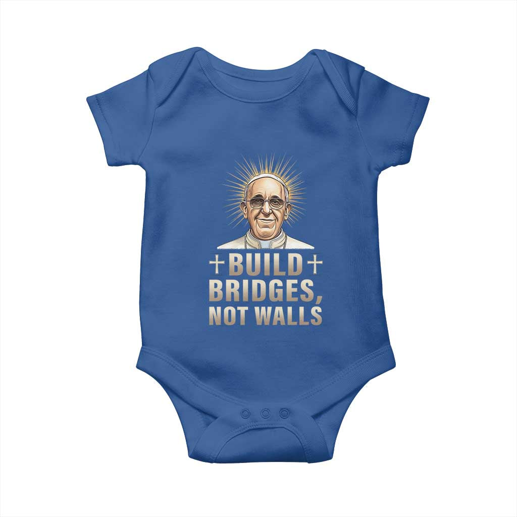 Pope Francis Inspirational Baby Onesie Build Bridges Not Walls