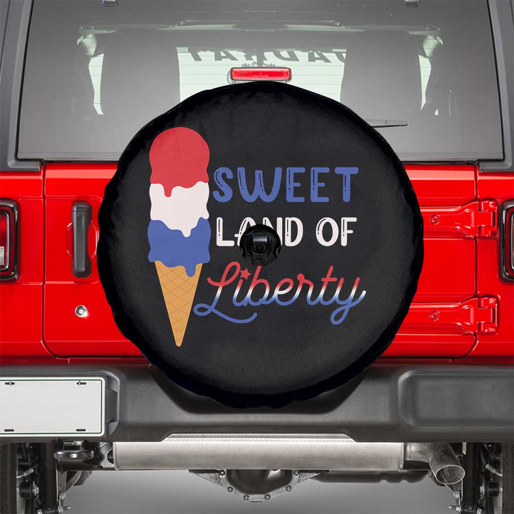 4th of July Spare Tire Cover Sweet Land of Liberty American Patriotic