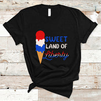 4th of July T Shirt 4th of July Sweet Land of Liberty American Patriotic - Wonder Print Shop