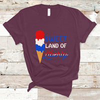 4th of July T Shirt 4th of July Sweet Land of Liberty American Patriotic - Wonder Print Shop