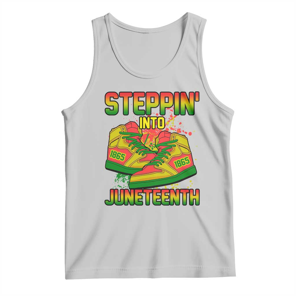 Steppin' Into Juneteenth 1865 Tank Top Freedom Day African American Pride