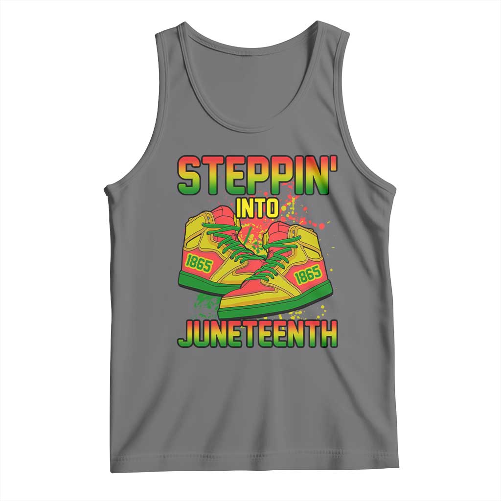 Steppin' Into Juneteenth 1865 Tank Top Freedom Day African American Pride