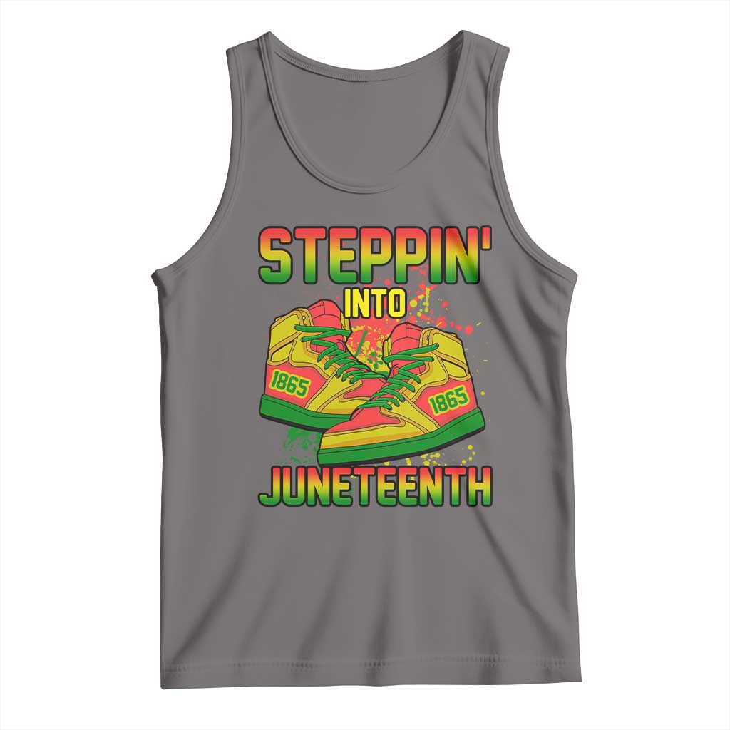 Steppin' Into Juneteenth 1865 Tank Top Freedom Day African American Pride