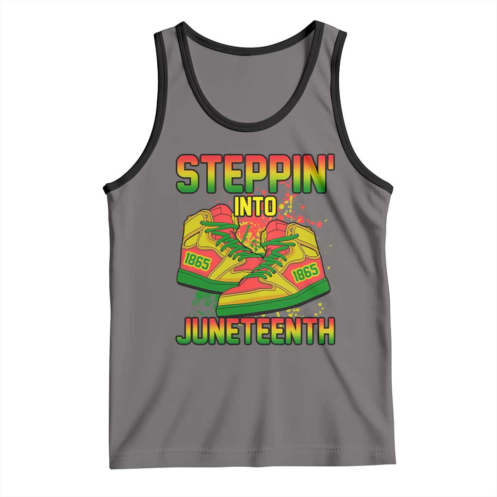 Steppin' Into Juneteenth 1865 Tank Top Freedom Day African American Pride