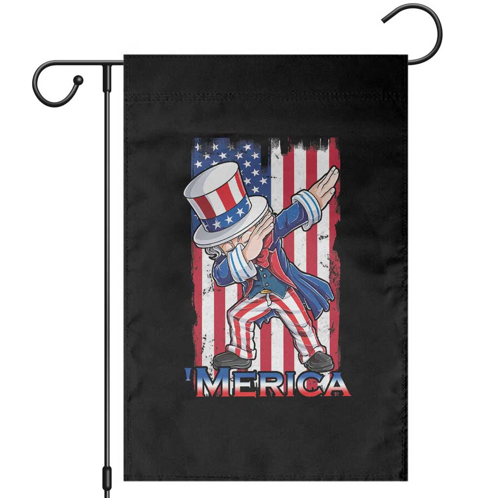 Uncle Sam Dabbing Garden Flag 4th of July American Flag