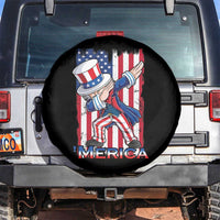 Uncle Sam Dabbing Spare Tire Cover 4th of July American Flag
