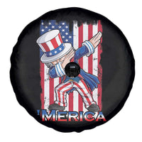 Uncle Sam Dabbing Spare Tire Cover 4th of July American Flag