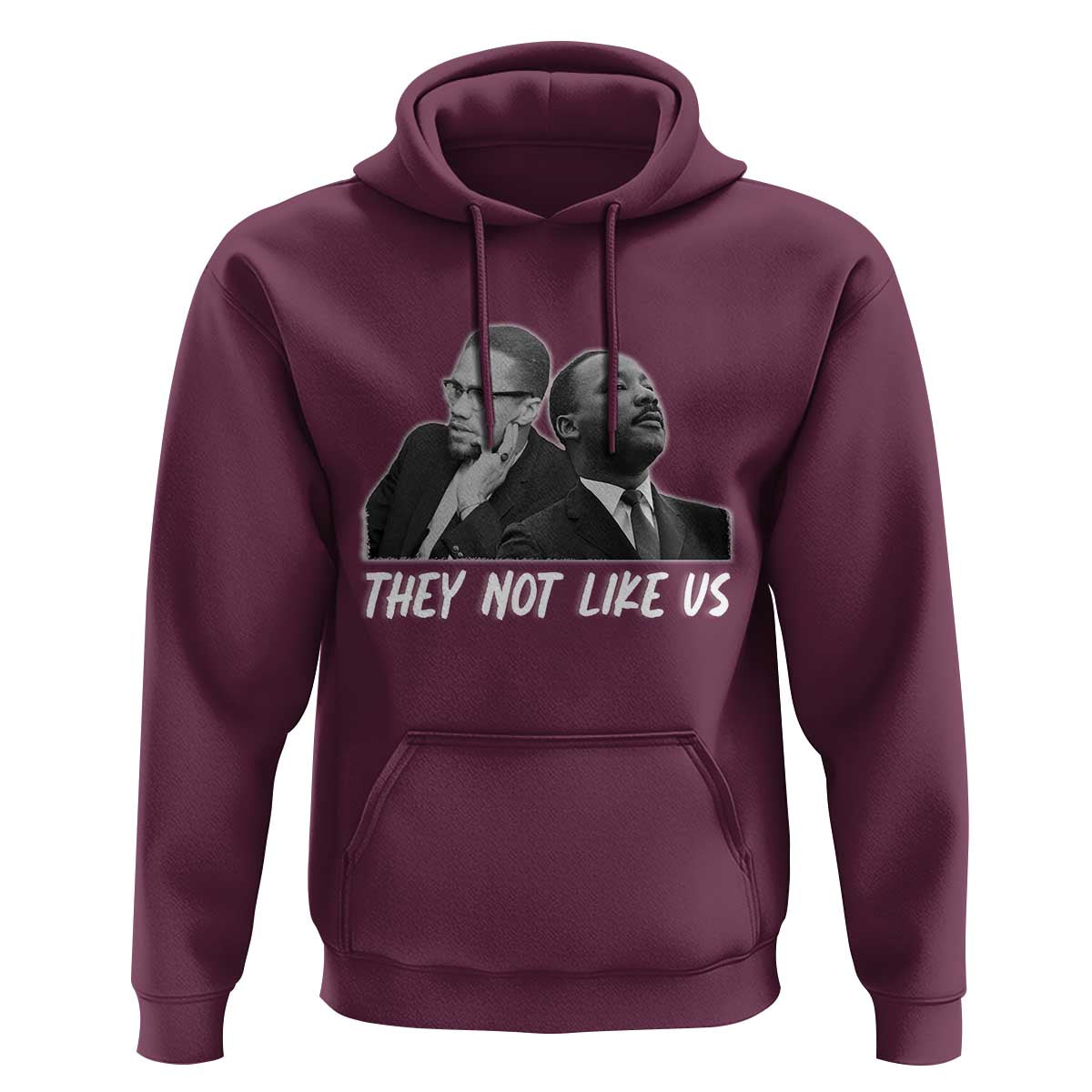 Malcolm X and MLK Hoodie They Not Like Us - Wonder Print Shop