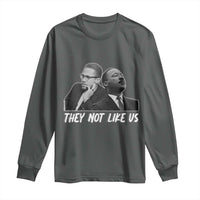 Malcolm X and MLK Long Sleeve Shirt They Not Like Us - Wonder Print Shop