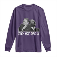Malcolm X and MLK Long Sleeve Shirt They Not Like Us - Wonder Print Shop