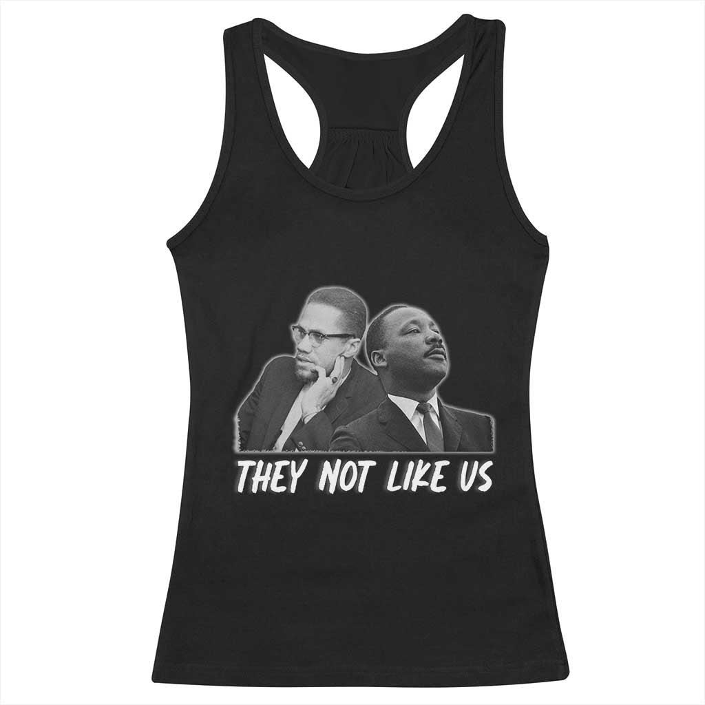 Malcolm X and MLK Racerback Tank Top They Not Like Us - Wonder Print Shop