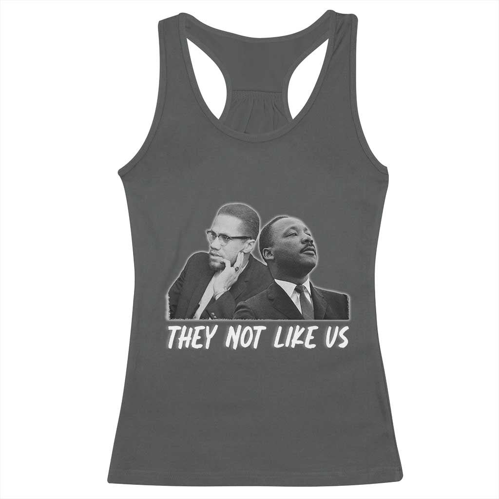 Malcolm X and MLK Racerback Tank Top They Not Like Us - Wonder Print Shop