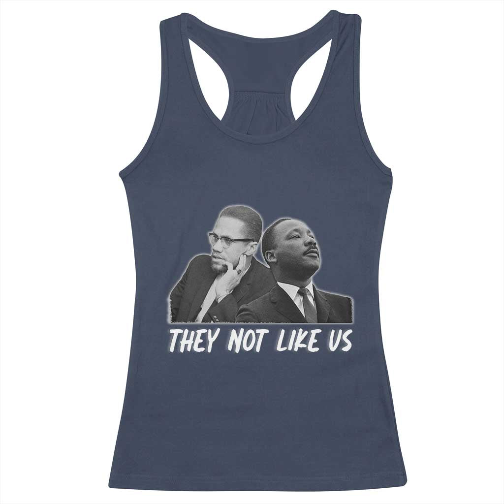 Malcolm X and MLK Racerback Tank Top They Not Like Us - Wonder Print Shop