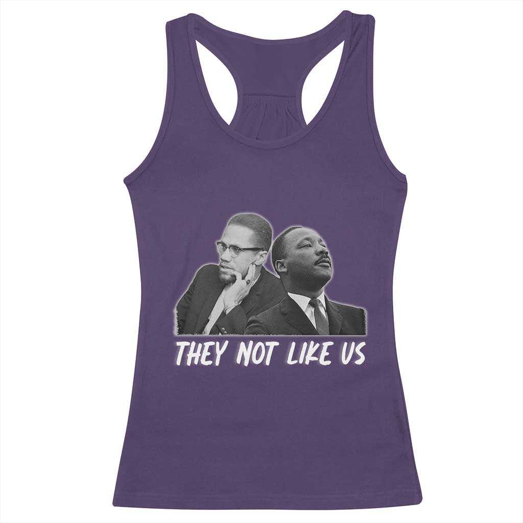 Malcolm X and MLK Racerback Tank Top They Not Like Us - Wonder Print Shop
