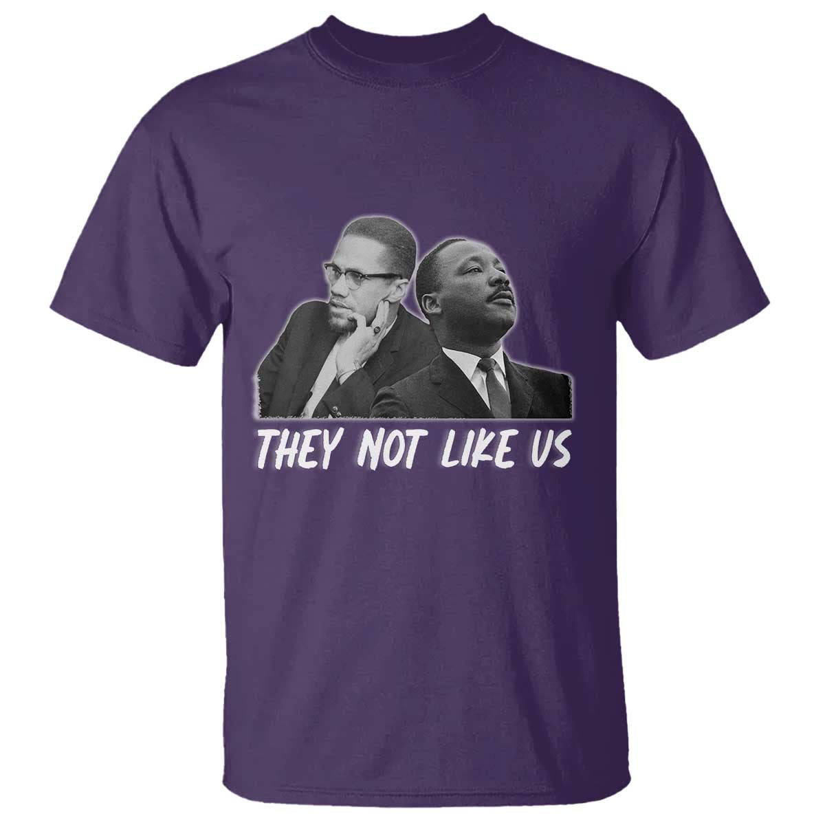 Malcolm X and MLK T Shirt They Not Like Us - Wonder Print Shop