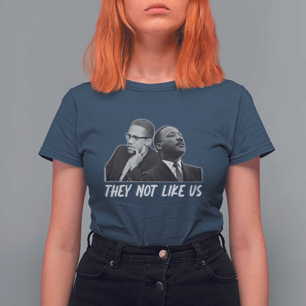Malcolm X and MLK T Shirt For Women They Not Like Us - Wonder Print Shop