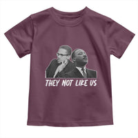Malcolm X and MLK Toddler T Shirt They Not Like Us - Wonder Print Shop