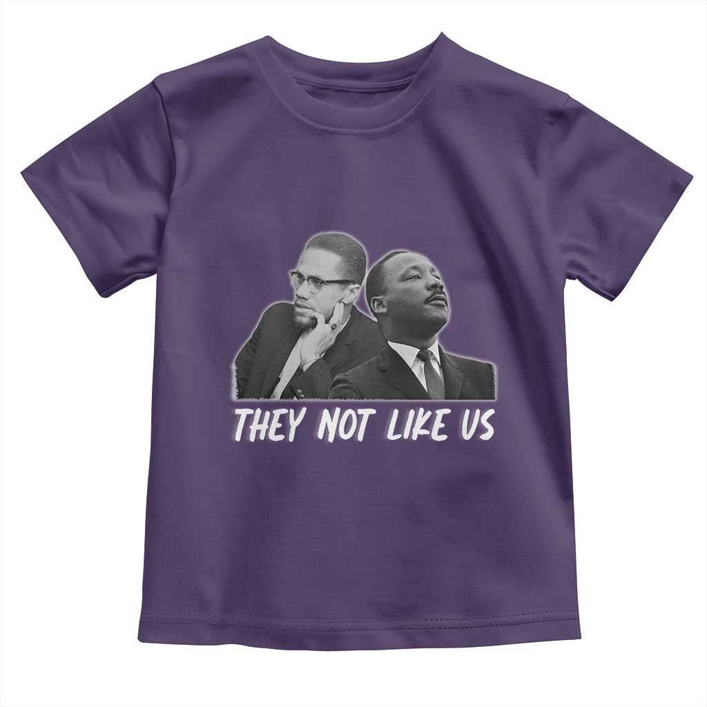 Malcolm X and MLK Toddler T Shirt They Not Like Us - Wonder Print Shop