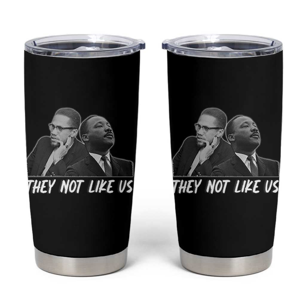 Malcolm X and MLK Tumbler Cup They Not Like Us - Wonder Print Shop