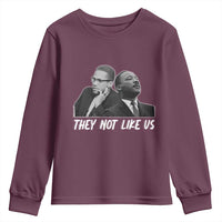 Malcolm X and MLK Youth Sweatshirt They Not Like Us - Wonder Print Shop