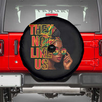 They Not Like Us Afro Queen Spare Tire Cover Melanin Magic Woman witth Headwrap and Sunglasses - Wonder Print Shop