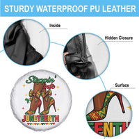 Stepping Into Juneteenth Spare Tire Cover Afro Diva High with African Pride - Wonder Print Shop