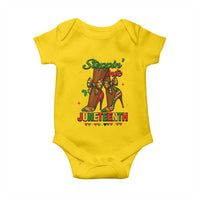 Stepping Into Juneteenth Baby Onesie Afro Diva High with African Pride - Wonder Print Shop