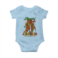 Stepping Into Juneteenth Baby Onesie Afro Diva High with African Pride - Wonder Print Shop