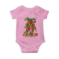 Stepping Into Juneteenth Baby Onesie Afro Diva High with African Pride - Wonder Print Shop