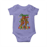 Stepping Into Juneteenth Baby Onesie Afro Diva High with African Pride - Wonder Print Shop