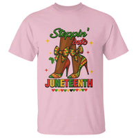 Stepping Into Juneteenth T Shirt Afro Diva High with African Pride - Wonder Print Shop