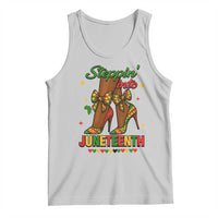 Stepping Into Juneteenth Tank Top Afro Diva High with African Pride - Wonder Print Shop
