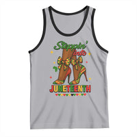 Stepping Into Juneteenth Tank Top Afro Diva High with African Pride - Wonder Print Shop