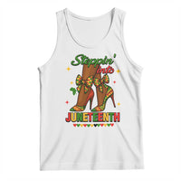 Stepping Into Juneteenth Tank Top Afro Diva High with African Pride - Wonder Print Shop