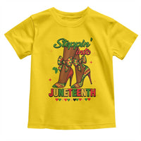 Stepping Into Juneteenth Toddler T Shirt Afro Diva High with African Pride - Wonder Print Shop