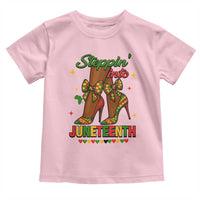 Stepping Into Juneteenth Toddler T Shirt Afro Diva High with African Pride - Wonder Print Shop