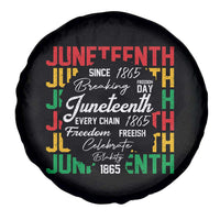 Juneteenth 1865 Spare Tire Cover Celebrate Black Freedom Breaking Every Chain - Wonder Print Shop