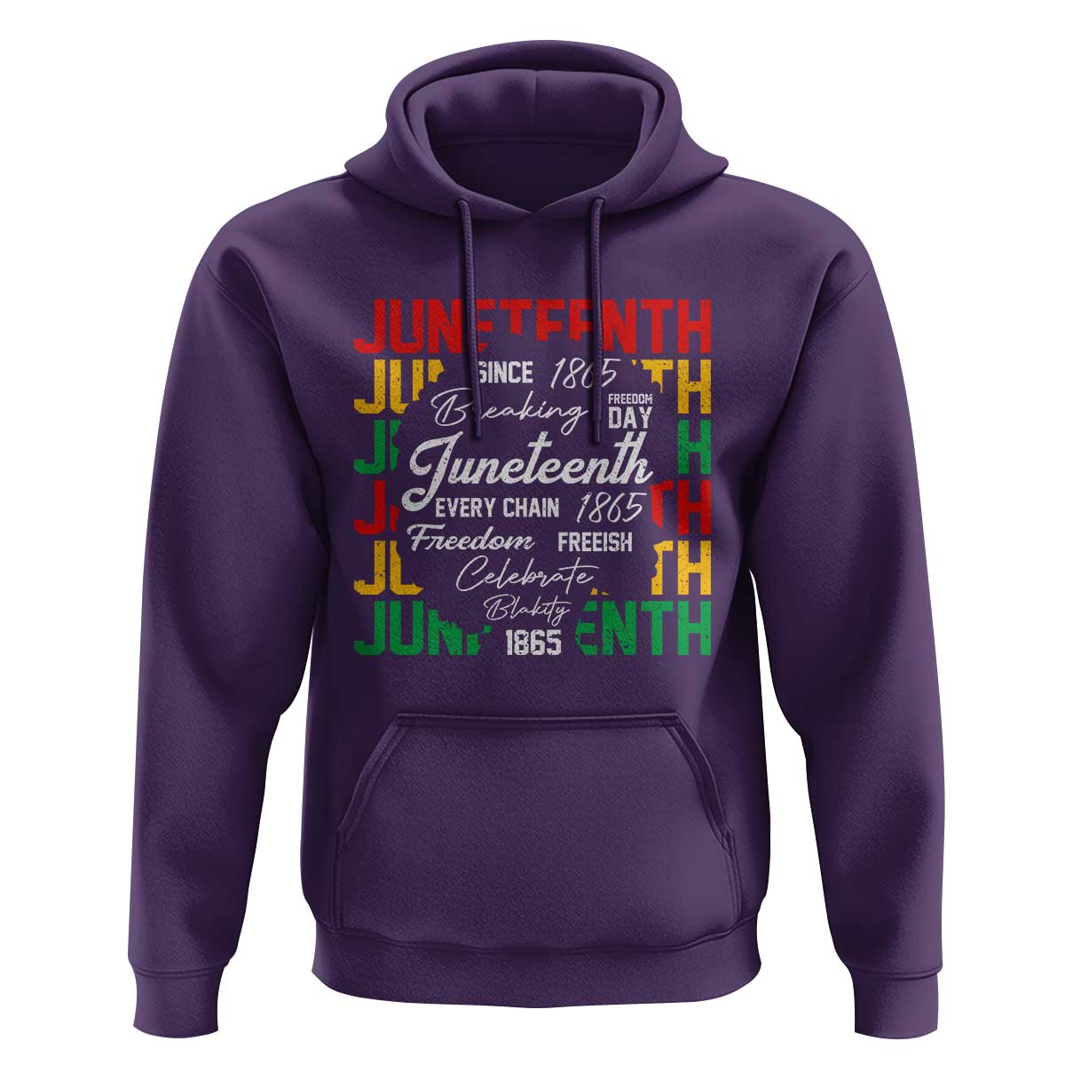 Juneteenth 1865 Hoodie Celebrate Black Freedom Breaking Every Chain - Wonder Print Shop