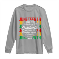 Juneteenth 1865 Long Sleeve Shirt Celebrate Black Freedom Breaking Every Chain - Wonder Print Shop