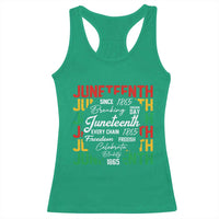 Juneteenth 1865 Racerback Tank Top Celebrate Black Freedom Breaking Every Chain - Wonder Print Shop